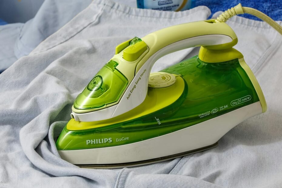 green white philips iron