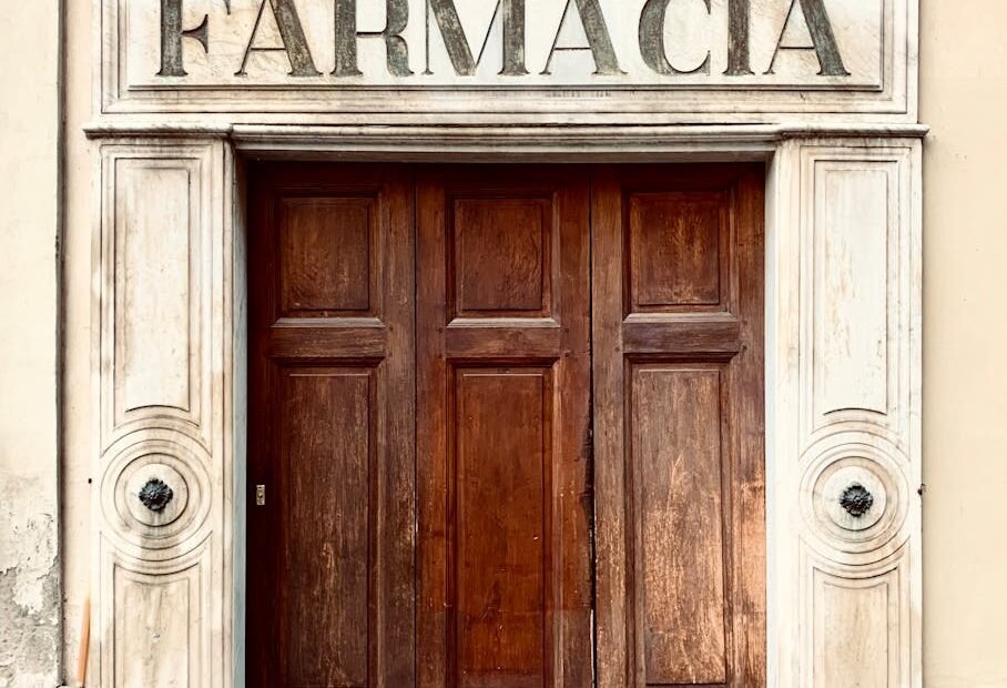 close up of a wooden door